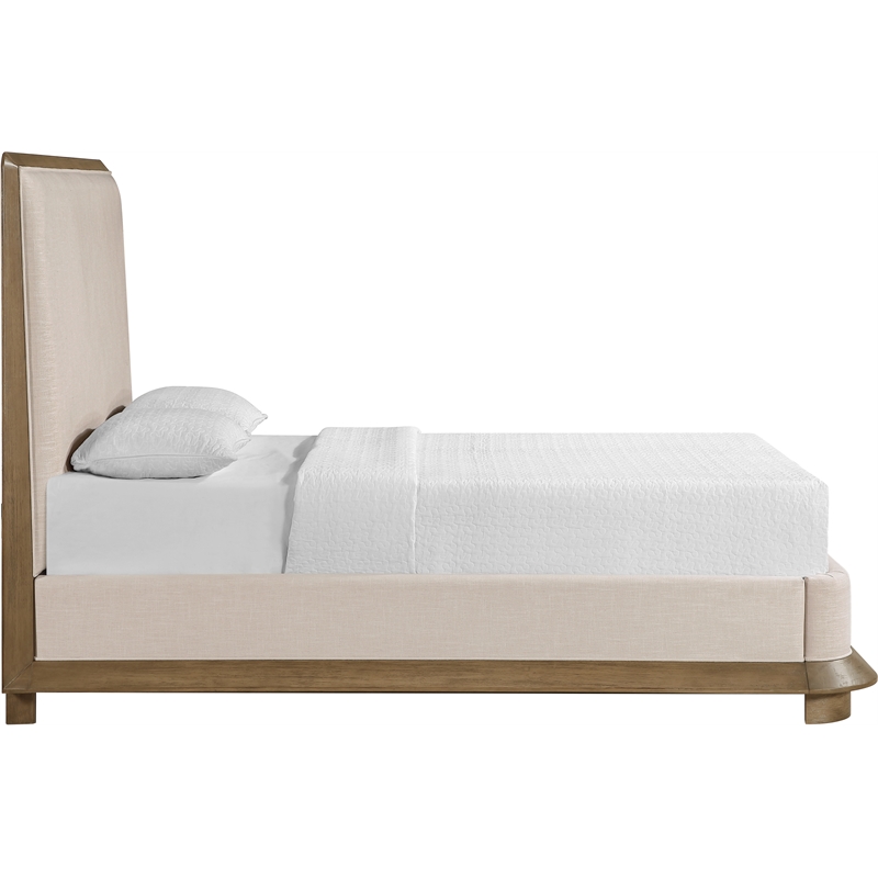 Meridian Furniture Adagio Brown Fabric Upholstered Queen Bed