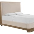 Meridian Furniture Adagio Brown Fabric Upholstered Queen Bed