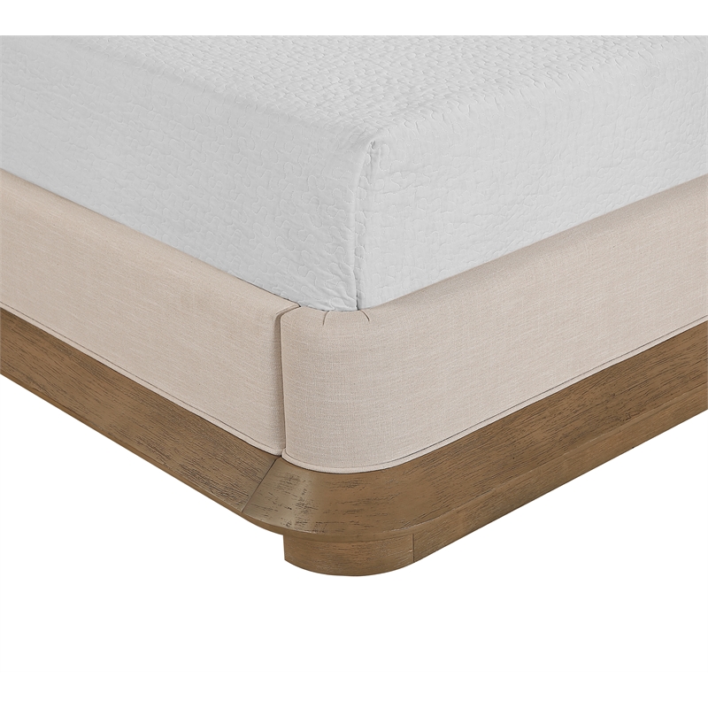 Meridian Furniture Adagio Brown Fabric Upholstered Queen Bed