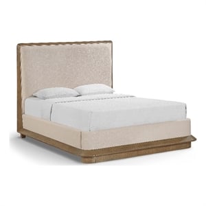Meridian Furniture Adagio Brown Fabric Upholstered Queen Bed