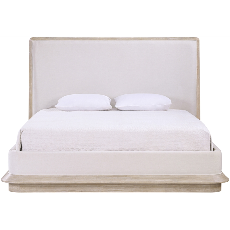 Meridian Furniture Adagio Natural Fabric Upholstered Queen Bed