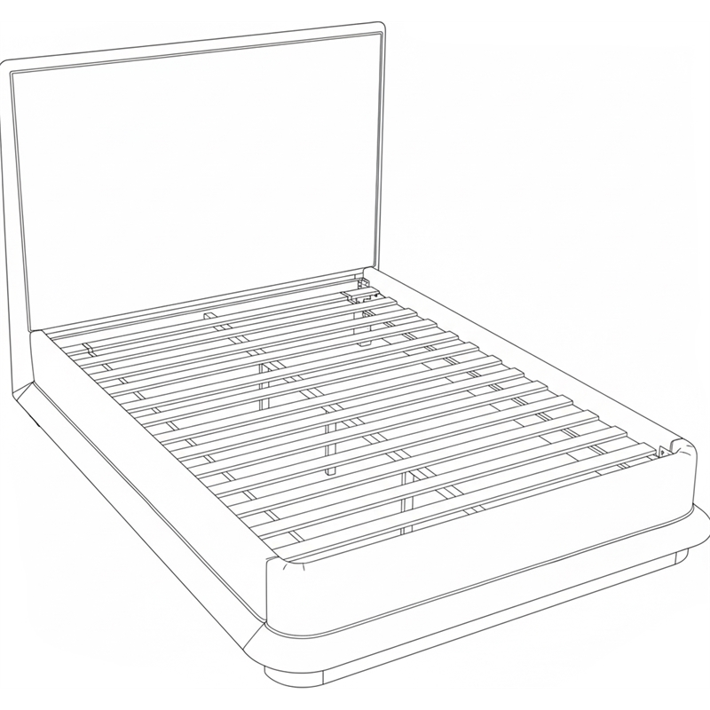 Meridian Furniture Adagio Natural Fabric Upholstered Queen Bed