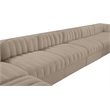 Meridian Furniture Rummi Beige Velvet Performance Fabric 10pc. Modular Sectional
