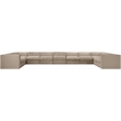 Meridian Furniture Rummi Beige Velvet Performance Fabric 11pc. Modular Sectional