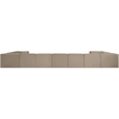 Meridian Furniture Rummi Beige Velvet Performance Fabric 11pc. Modular Sectional