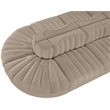 Meridian Furniture Rummi Beige Velvet Performance Fabric 8pc. Modular Sectional