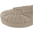 Meridian Furniture Rummi Beige Velvet Performance Fabric 8pc. Modular Sectional