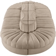 Meridian Furniture Rummi Beige Velvet Performance Fabric 8pc. Modular Sectional