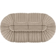Meridian Furniture Rummi Beige Velvet Performance Fabric 8pc. Modular Sectional