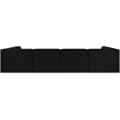 Meridian Furniture Rummi Black Velvet Performance Fabric 6pc. Modular Sectional