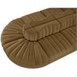 Meridian Furniture Rummi Saddle Velvet Performance Fabric 8pc. Modular Sectional