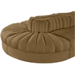 Meridian Furniture Rummi Saddle Velvet Performance Fabric 8pc. Modular Sectional
