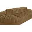 Meridian Furniture Rummi Saddle Velvet Performance Fabric 8pc. Modular Sectional