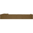 Meridian Furniture Rummi Saddle Velvet Performance Fabric 8pc. Modular Sectional