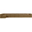 Meridian Furniture Rummi Saddle Velvet Performance Fabric 8pc. Modular Sectional