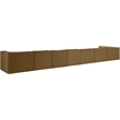 Meridian Furniture Rummi Saddle Velvet Performance Fabric 8pc. Modular Sectional