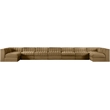 Meridian Furniture Rummi Saddle Velvet Performance Fabric 9pc. Modular Sectional