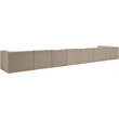 Meridian Furniture Rummi Beige Velvet Performance Fabric 8pc. Modular Sectional