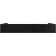 Meridian Furniture Rummi Black Velvet Performance Fabric 7pc. Modular Sectional