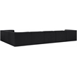 Meridian Furniture Rummi Black Velvet Performance Fabric 7pc. Modular Sectional