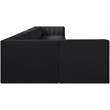 Meridian Furniture Rummi Black Velvet Performance Fabric 7pc. Modular Sectional
