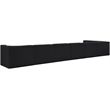 Meridian Furniture Rummi Black Velvet Performance Fabric 7pc. Modular Sectional