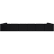 Meridian Furniture Rummi Black Velvet Performance Fabric 8pc. Modular Sectional