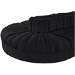 Meridian Furniture Rummi Black Velvet Performance Fabric 8pc. Modular Sectional
