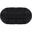 Meridian Furniture Rummi Black Velvet Performance Fabric 8pc. Modular Sectional