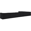Meridian Furniture Rummi Black Velvet Performance Fabric 8pc. Modular Sectional