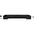 Meridian Furniture Rummi Black Velvet Performance Fabric 9pc. Modular Sectional