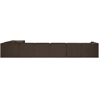 Meridian Furniture Rummi Brown Velvet Performance Fabric 8pc. Modular Sectional