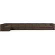 Meridian Furniture Rummi Brown Velvet Performance Fabric 8pc. Modular Sectional
