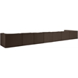 Meridian Furniture Rummi Brown Velvet Performance Fabric 8pc. Modular Sectional