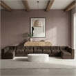 Meridian Furniture Rummi Brown Velvet Performance Fabric 9pc. Modular Sectional