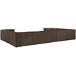 Meridian Furniture Rummi Brown Velvet Performance Fabric 9pc. Modular Sectional