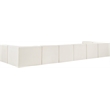 Meridian Furniture Rummi Cream Velvet Performance Fabric 8pc. Modular Sectional