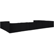 Meridian Furniture Rummi Black Velvet Performance Fabric 10pc. Modular Sectional