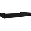 Meridian Furniture Rummi Black Velvet Performance Fabric 11pc. Modular Sectional