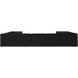 Meridian Furniture Rummi Black Velvet Performance Fabric 9pc. Modular Sectional
