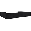 Meridian Furniture Rummi Black Velvet Performance Fabric 9pc. Modular Sectional