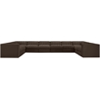 Meridian Furniture Rummi Brown Velvet Performance Fabric 10pc. Modular Sectional
