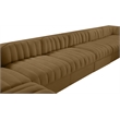 Meridian Furniture Rummi Saddle Velvet Fabric 10pc. Modular Sectional