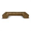 Meridian Furniture Rummi Saddle Velvet Fabric 10pc. Modular Sectional