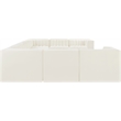 Meridian Furniture Rummi Cream Velvet Performance Fabric 9pc. Modular Sectional