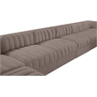 Meridian Furniture Rummi Taupe Velvet Performance Fabric 10pc. Modular Sectional