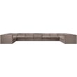 Meridian Furniture Rummi Taupe Velvet Performance Fabric 11pc. Modular Sectional