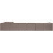 Meridian Furniture Rummi Taupe Velvet Performance Fabric 8pc. Modular Sectional