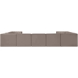 Meridian Furniture Rummi Taupe Velvet Performance Fabric 9pc. Modular Sectional