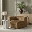 Meridian Furniture Rummi Saddle Velvet Performance Fabric Corner Chair